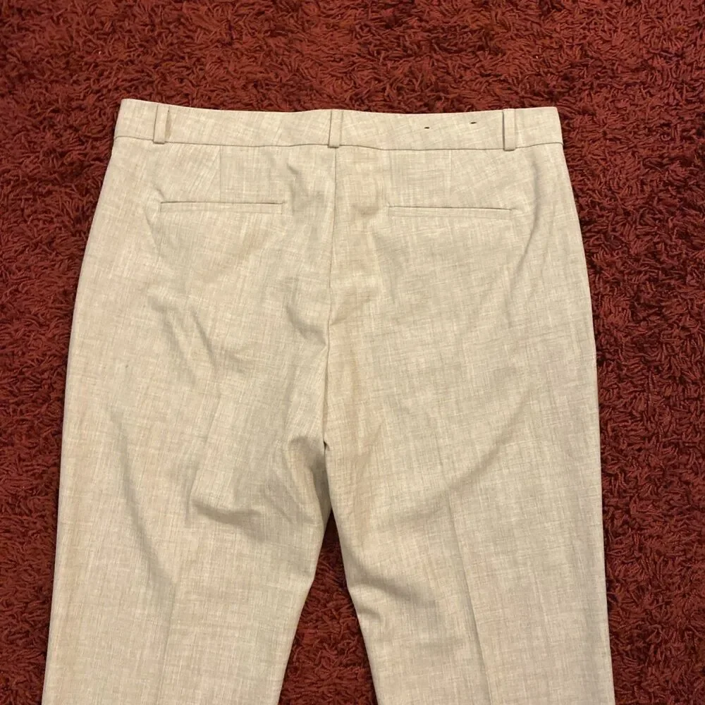 Banana Republic Reegan Womens Dress Pants Size 12 Beige Formal Office Trousers